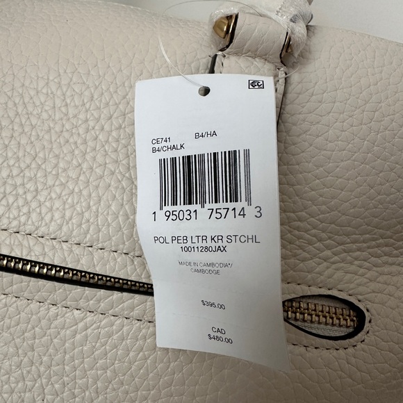 Coach Women's Soft Pebble Leather Cara Satchel - Picture 12 of 14